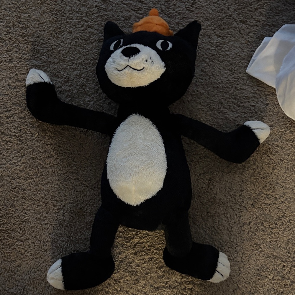Black and White Cat Jellycat Toy